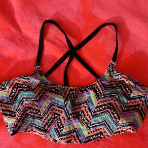 PINK Victoria's Secret Multicolor Bikini Top Medium